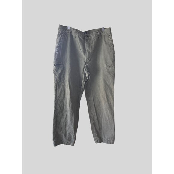 Dockers Size 36 Mens Cargo Pants Cotton Relaxed Fit Sage Green - Picture 6 of 8